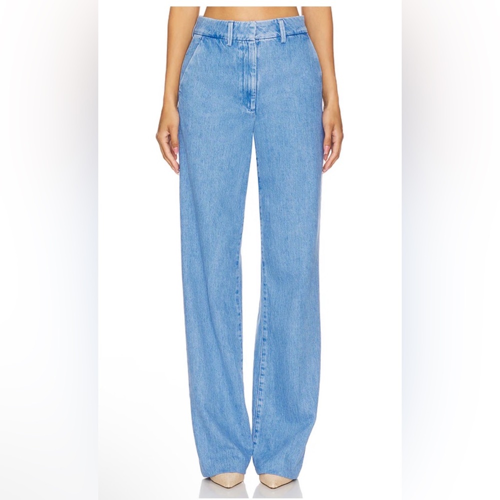 Favorite Daughter The Fiona Denim Trouser Jeans in Seaport Blue, Size 10 - NWT